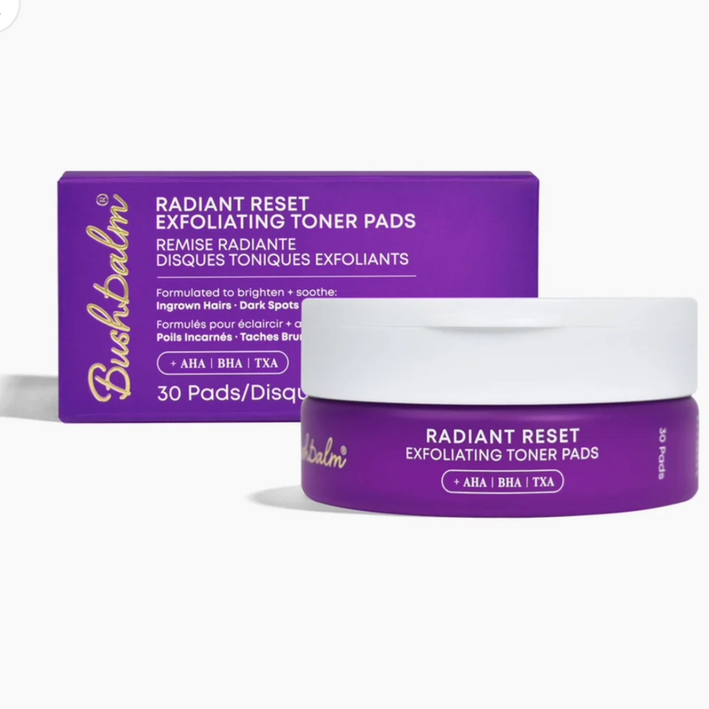 BushBalm - Discos Tonificadores Exfoliantes Radiant Reset