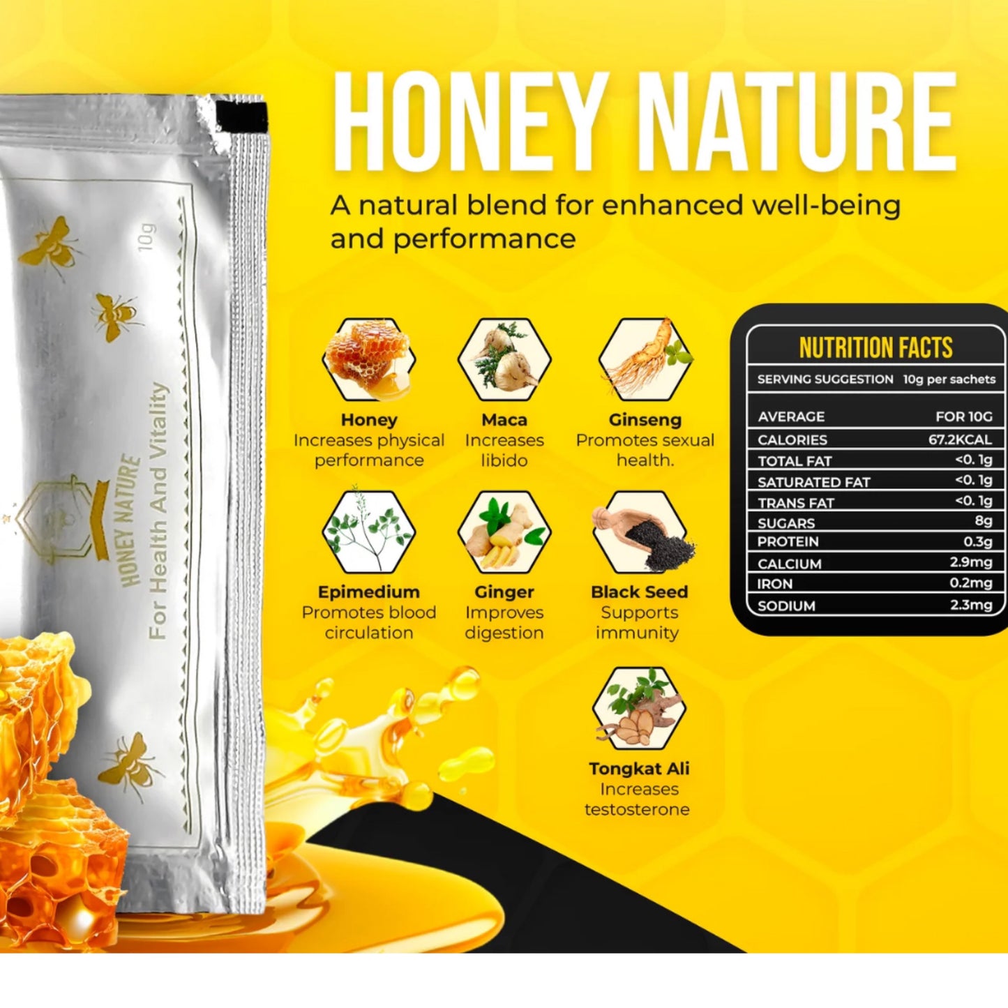 Honey Nature - 20 Sobres 10g